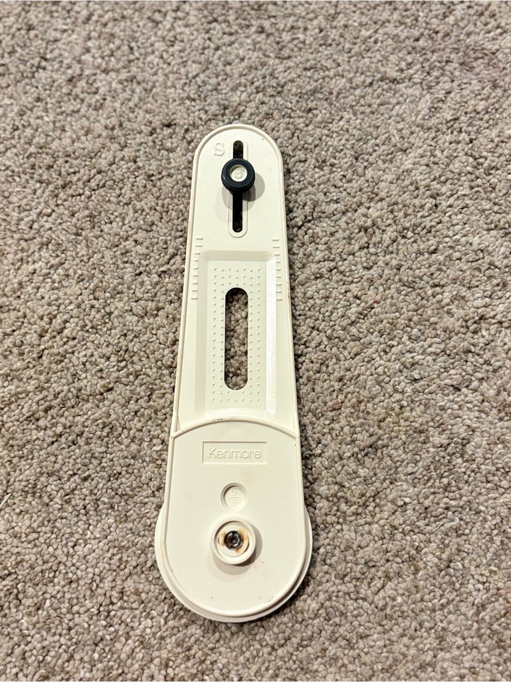 Sears Buttonholer Gauge / Button Hole Gauge / Sewing Machine Attachment